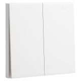 爱游戏开关插座 淳逸 玉兰白 二位单控开关 二开单控 10AX