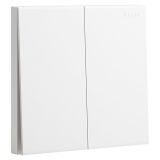 爱游戏开关插座 淳逸 玉兰白 二位双控开关 二开双控 10AX