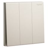 爱游戏开关插座 淳逸 米兰金 三位单控开关 三开单控 10AX