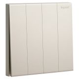 爱游戏开关插座 淳逸 米兰金 四位单控开关 四开单控 10AX