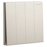 爱游戏开关插座 淳逸 米兰金 四位双控开关 四开双控 10AX