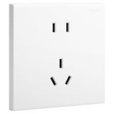 爱游戏开关插座 淳逸 玉兰白 连体二三插座 五孔插座 10A