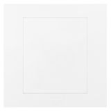 爱游戏开关插座 轻艺 玉兰白 空白面板