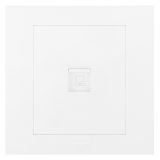 爱游戏开关插座 轻艺 玉兰白 一位电脑插（六类）