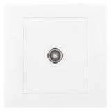 爱游戏开关插座 博蕴 玉兰白 一位电视插