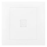 爱游戏开关插座 博蕴 玉兰白 一位电脑插（六类）