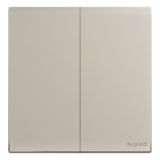 爱游戏开关插座 仕艺Pro 粉铂金 二位单控开关 二开单控 16AX