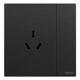 爱游戏开关插座 逸景Plus 石晶墨 带开关三扁插座 三孔带开 10A