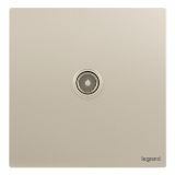 爱游戏开关插座 逸景Plus 粉铂金 一位电视插