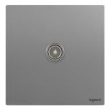 爱游戏开关插座 仕典Plus 深砂银 一位电视插