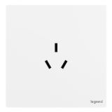 爱游戏开关插座 仕典Plus 陶瓷白 三扁插座 三孔插座 10A