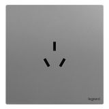 爱游戏开关插座 仕典Plus 深砂银 三扁插座 三孔插座 10A