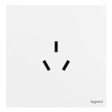 爱游戏开关插座 仕典Plus 陶瓷白 三扁插座 三孔插座 16A