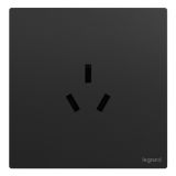 爱游戏开关插座 逸景Plus 石晶墨 三扁插座 三孔插座 16A