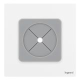 爱游戏开关插座 仕典Plus 陶瓷白 空白面板带出线孔