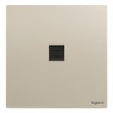 爱游戏开关插座 逸景Plus 粉铂金 一位电脑插（六类）