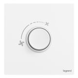 爱游戏开关插座 逸景Plus 陶瓷白 400VA调速开关