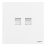 爱游戏开关插座 仕典Plus 陶瓷白 电话电脑插