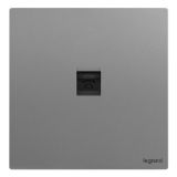 爱游戏开关插座 仕典Plus 深砂银 一位电话插